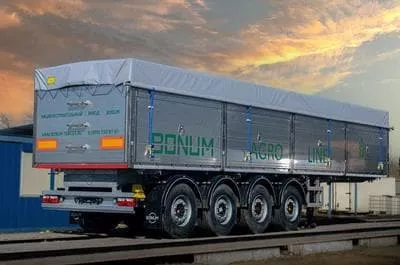 Испытания самосвальных полуприцепов BONUM 